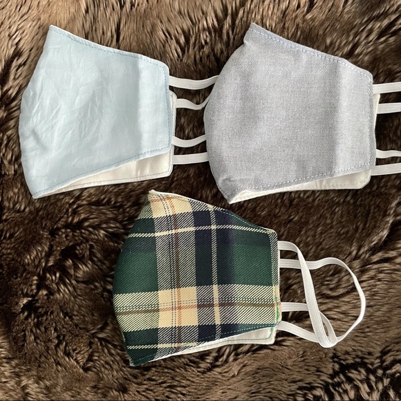 New 3 pack fabric double layer face masks - Picture 6 of 6